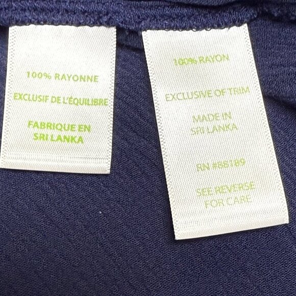 Lilly Pulitzer Delaney Off-Shoulder Top True Navy Size Large, Coin Detail | EUC - Picture 7 of 11